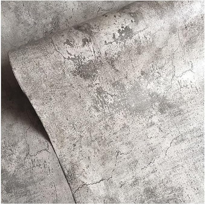 Wall Paper Peel and Stick Modern Grey Concrete Textured Wallpaper Extra Wide - Image 2