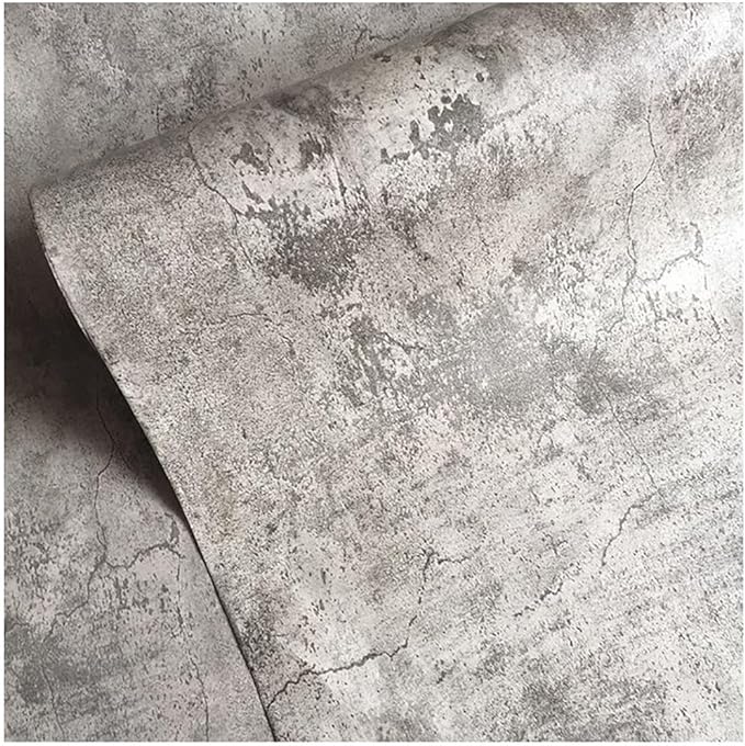 BAYYA Cement Gray Contact Paper Concrete Peel and Stick Wallpaper Industrial - Image 2