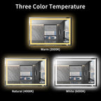 LOAAO 48X32 LED Bathroom Mirror - Image 6