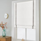 Cordless Roman Shades for Windows, Fabric Insulated Thermal Roman Blinds for - Image 2