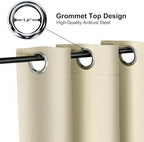 ChrisDowa Blackout Curtains 48 inches Long - Image 2