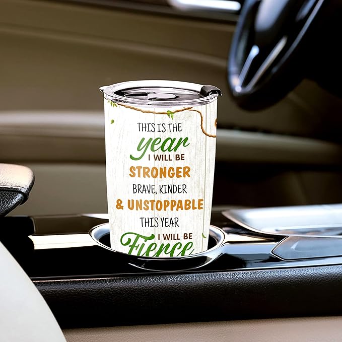 WAZONE Personalized Sloth Tumbler With Lid 20oz 30oz Stainless Steel Double Wall Vacuum Coffee Travel Mugs Birthday Christmas Insulated Cup Sayings Motivational Gift For Women Friends Girls