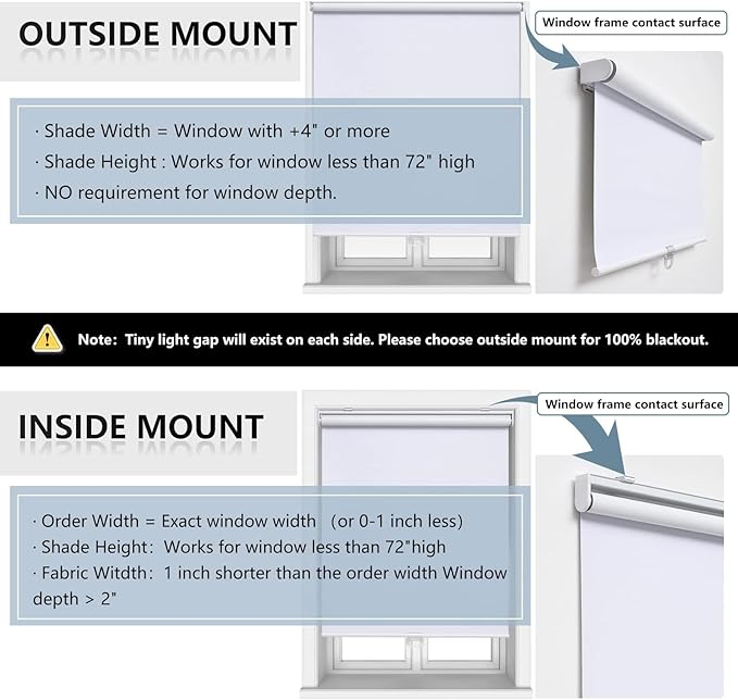 Customize Cordless Roller Shades Blackout Blinds - Image 6