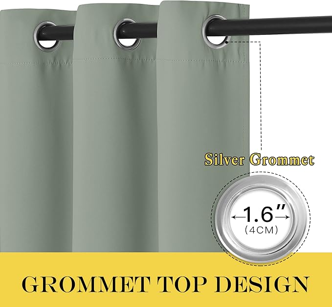 NICETOWN Room Darkening Short Curtain 54 inches Long - Image 6