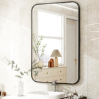 Easly 30 x 40 Inch Bathroom Mirror, Rounded Rectangular Vanity Mirror - Image 5