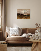 OIQArtOIQ Framed Vintage Landscape Wall Art Coast Natural Scenery Oil Painting - Image 6