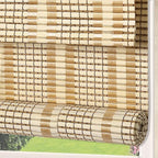 Letau No Drill No Tools Cordless Wood Window Shades Blinds, Bamboo Light - Image 2