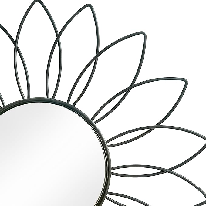 3 Pack Metal Mirrors for Wall Sunburst Wall Mirrors Home Décor Decorative - Image 2