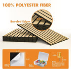 Cork Board Tiles for Wall with Push Pins, Removable 48" x 24" Slat Bulletin - Image 4
