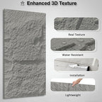 3D Faux Stone Wall Panels, 1.18" wall Panels - Image 3
