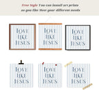 LARTSFRO Coquette Navy Blue Bow Jesus Wall Art Decor Posters, Inspirational - Image 4