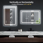 24"x36" LED Bathroom Mirror - Image 8
