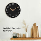 cicininc Wall Clock, 16 Inch Wooden Battery Operated Wall Clocks Silent - Image 7
