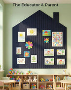 Aothia 12-Pack Felt Bulletin Board Tiles 48"x36", Modular Pin Board - Image 8