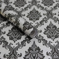 17.7" x 78" Peel and Stick Wallpaper Black Wallpaper by Micpolo