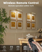 EZVALO Picture Light for Wall, 4800mAh Rechargeable Wireless Remote, 13in - Image 4