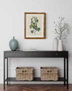 InSimSea Gold Bamboo Framed Canvas Wall Art, Vintage Bird Botanical Paintings - Image 2