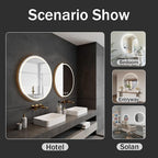 LED Bathroom Mirror 28 Inch Round Bathroom Mirror - Image 8