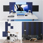 18 pack Acoustic Panels With Self-Adhesive, Sound Panels High Density, - Image 4