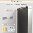 Keonjinn 28 x 36 Inch Brushed Nickel Bathroom Mirrors - Image 7