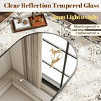 VooBang Arched Wall Mirror, 30 x 38 inch Arch Bathroom Mirror, Wall Mounted - Image 4