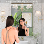 LOAAO 24”X36” Bronze Bathroom Mirrors - Image 2