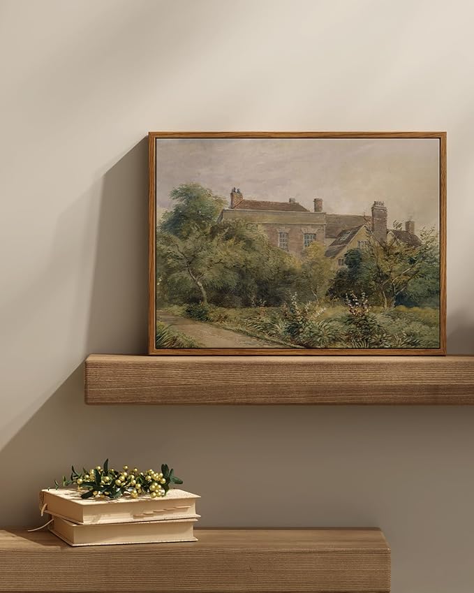 InSimSea Framed Canvas Wall Art Vintage Decor, Home Decor Classical Scenery - Image 2