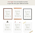 LARTSFRO Coquette Beige Bow Jesus Wall Art Decor Posters, Inspirational Bible - Image 4