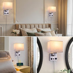 Bedside Wall Lamp for Bedroom, Plug in Wall Sconce - Image 3