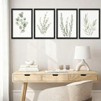 YWJKWLGS Botanical Watercolor Prints Sign Sage Green Eucalyptus Wall Decor - Image 7