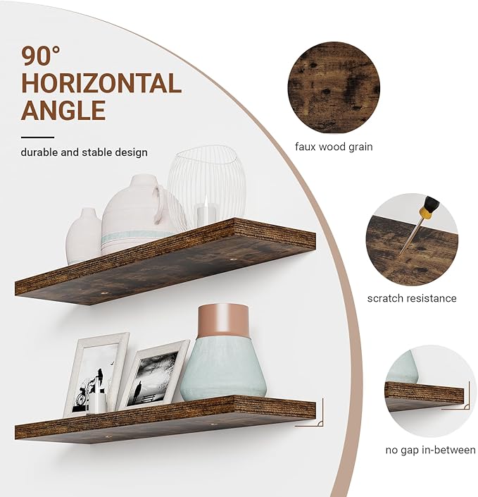 Heimlove 40 Inches Floating Shelves - Image 5