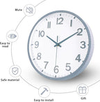 Wall Clocks Battery Operated 8 inch Modern Wall Clock, Silent Non Ticking Wall - Image 4