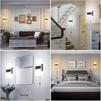 TRLIFE Modern LED Wall Sconces, Adjustable 4 Color Temperature 12W Wall Sconce - Image 3