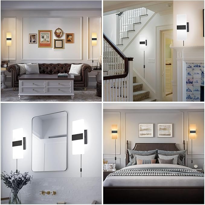 TRLIFE Modern LED Wall Sconce, Adjustable 4 Color Temperature 12W Morden Wall - Image 4