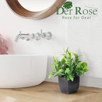 Der Rose 6 Pack Fake Plants Mini Artificial Plants - Image 7