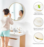 NEWBULIG Round Wall Mirror, 36 Inch Bathroom Mirrors - Image 4