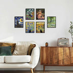 Hamduker Garden Black Cat Wall Art Pictures Funny Preppy Cat Posters Wall Art - Image 6