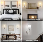 Battery Operated Wall Sconce Set of Two, Wireless Rechargeable Wall Light - Image 8