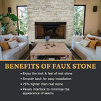 AZ Faux High-Density Polyurethane Faux Stone Interlocking Outside Corner - Image 4