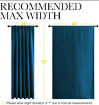 NICETOWN 2 Panels Blackout Curtains, Rod Pocket Window Curtains Room Darkning - Image 6