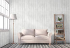 CiCiwind 590 in x17.7 in White Wood Peel and Stick Wallpaper Removable Vintage - Image 6