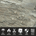 AULIGET 4-Piece Faux Stone Peel and Stick Backsplash Wall Tiles, Laundry Room - Image 3