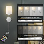 Battery Operated Wall Sconces Set of Two, - Image 3