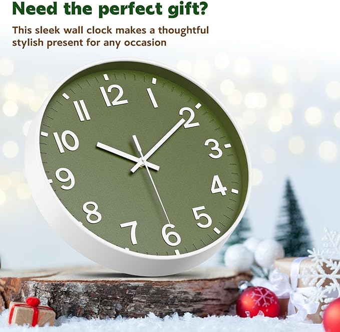 Wall Clock, Battery Operated, Modern Minimalist Design - Image 5