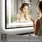 84x40 Inch LED Bathroom Mirror - Image 4