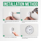 Wall Clock Modern Non-Ticking Battery Operated Silent Wall Clocks Simple Style - Image 9
