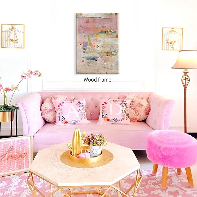 Abstract Modern Watercolor Painting Wall Art Trendy Vibrant Pastel Posters - Image 3