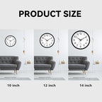 AKCISOT Atomic Black Wall Clock Analog Clocks - Image 5