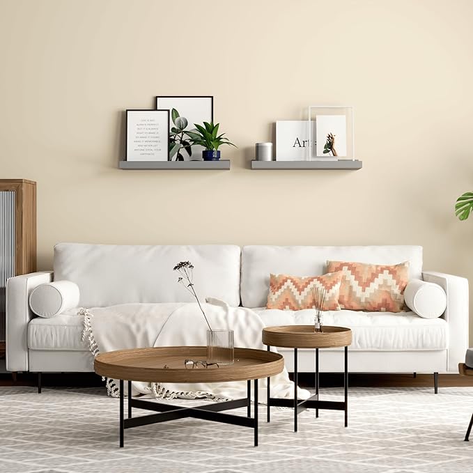 Boswillon Floating Shelves for Wall, Wall Shelves Set of 2, Bedroom Shelves - Image 5