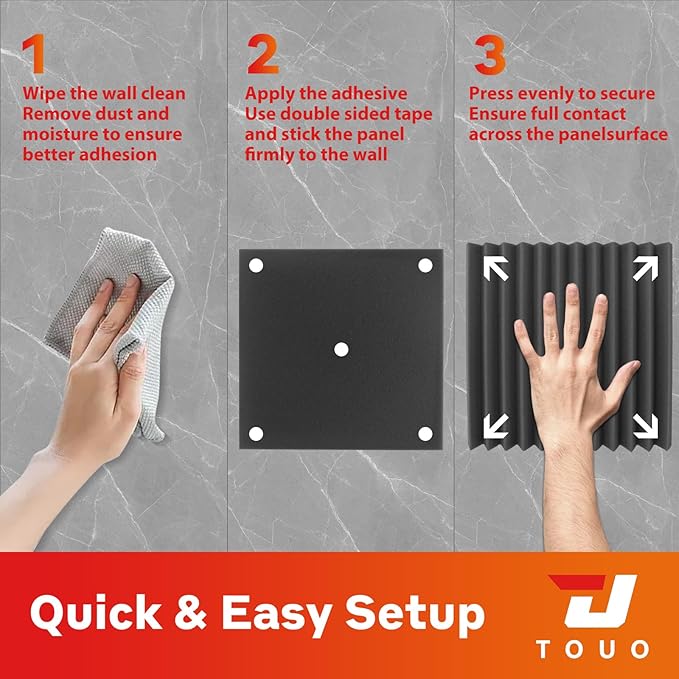 96 Pack Acoustic Panels – Sound Proof Foam Panels - Image 8